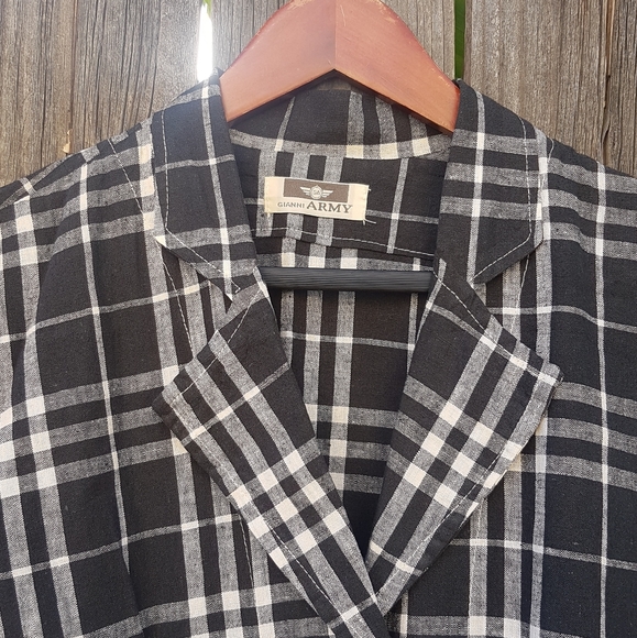 Cotton Summer Plaid Jacket - Picture 3 of 5